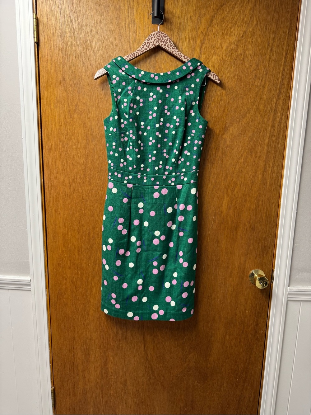 Boden Martha Sleeveless Shift Polka Dot Dress Sap Green Dandelion 6 NEW NWT - Picture 16 of 16